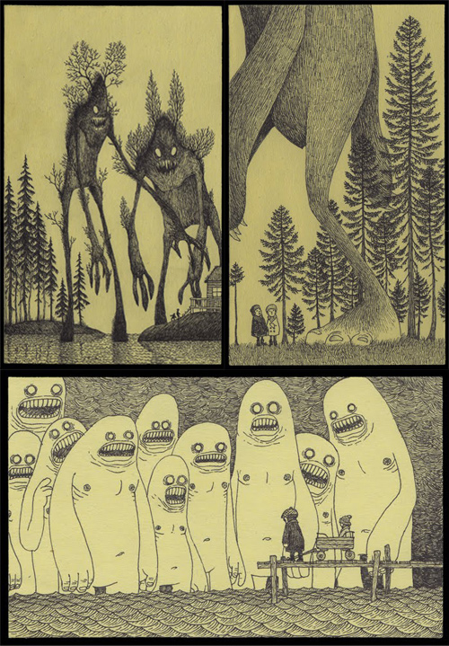 Post-it monsters